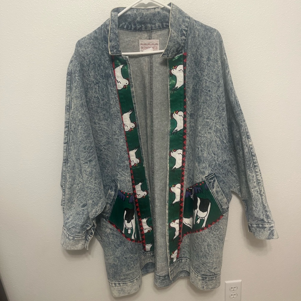 Vintage Sundance denim jean coat
